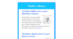 Desktop Screenshot of mulherebeleza.net