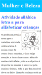 Mobile Screenshot of mulherebeleza.net