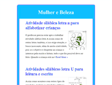 Tablet Screenshot of mulherebeleza.net