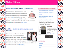 Tablet Screenshot of mulherebeleza.com